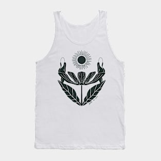 Born to Love Minimalist Sun and flower  Design Tank Top